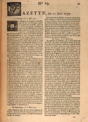 Gazette (Gazette de France) Samstag 11. Juni 1757