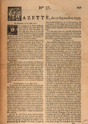 Gazette (Gazette de France) Samstag 10. September 1757