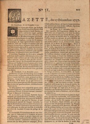 Gazette (Gazette de France) Samstag 17. Dezember 1757