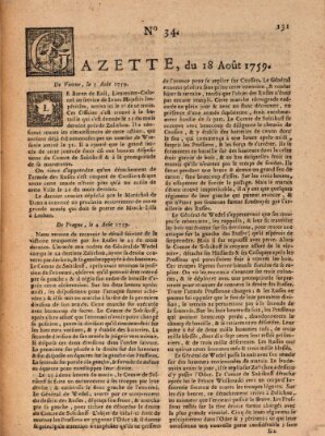 Gazette (Gazette de France) Samstag 18. August 1759