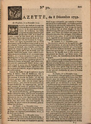 Gazette (Gazette de France) Samstag 8. Dezember 1759