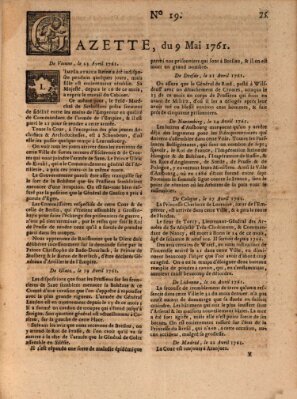 Gazette (Gazette de France) Samstag 9. Mai 1761