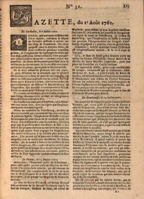 Gazette (Gazette de France) Samstag 1. August 1761