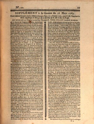 Gazette de France Freitag 18. März 1763