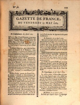 Gazette de France Freitag 13. Mai 1763