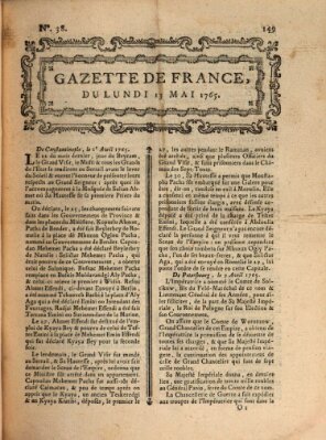 Gazette de France Montag 13. Mai 1765