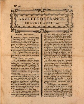 Gazette de France Montag 15. Mai 1775