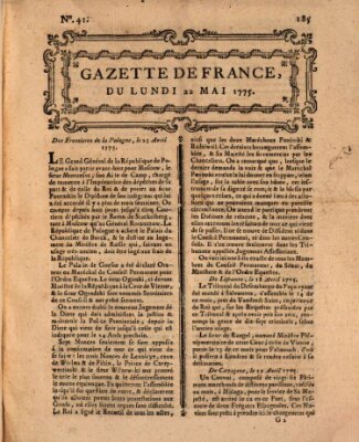 Gazette de France Montag 22. Mai 1775