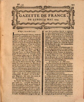 Gazette de France Montag 29. Mai 1775