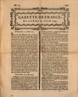 Gazette de France Montag 26. Juni 1775