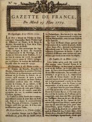 Gazette de France Dienstag 23. März 1779