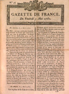 Gazette de France Freitag 3. Mai 1782