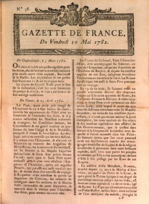 Gazette de France Freitag 10. Mai 1782