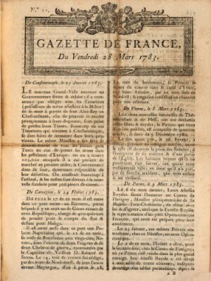 Gazette de France Freitag 28. März 1783