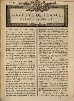 Gazette de France Freitag 23. Mai 1783