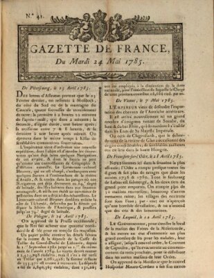 Gazette de France Dienstag 24. Mai 1785