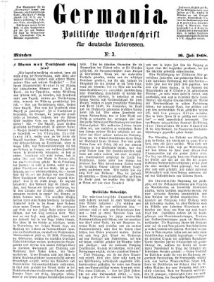 Germania Donnerstag 16. Juli 1868