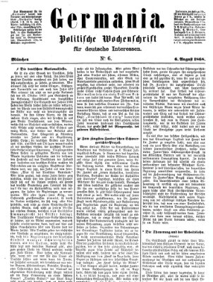 Germania Donnerstag 6. August 1868