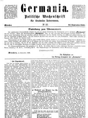 Germania Donnerstag 24. September 1868