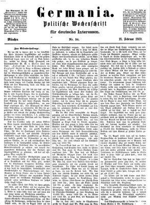 Germania Donnerstag 18. Februar 1869