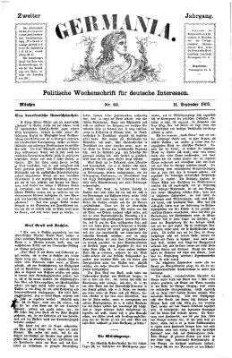 Germania Samstag 11. September 1869