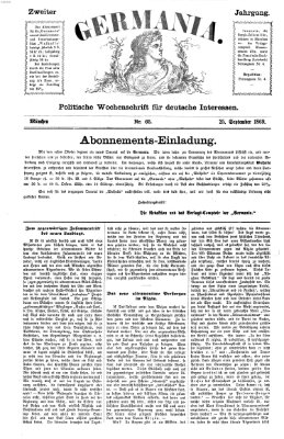 Germania Samstag 25. September 1869