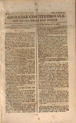 Giornale del Regno delle Due Sicilie Samstag 13. Januar 1821