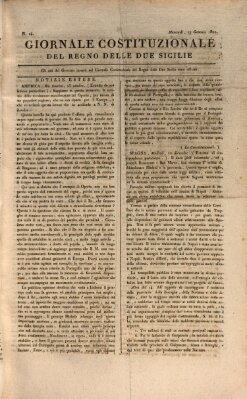 Giornale del Regno delle Due Sicilie Mittwoch 17. Januar 1821