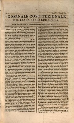 Giornale del Regno delle Due Sicilie Donnerstag 18. Januar 1821