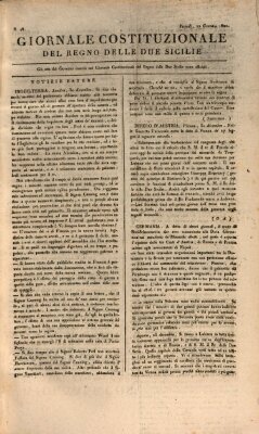 Giornale del Regno delle Due Sicilie Montag 22. Januar 1821