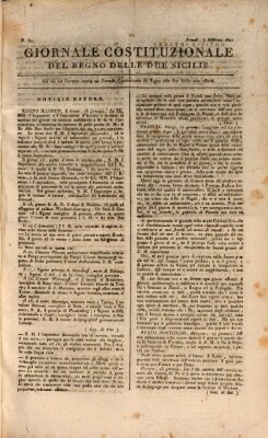 Giornale del Regno delle Due Sicilie Montag 5. Februar 1821