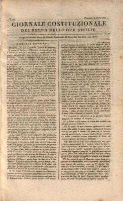 Giornale del Regno delle Due Sicilie Sonntag 4. März 1821