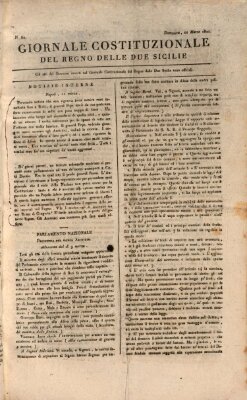 Giornale del Regno delle Due Sicilie Sonntag 11. März 1821