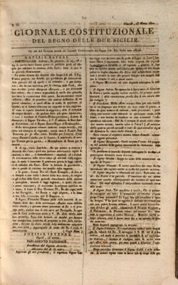 Giornale del Regno delle Due Sicilie Donnerstag 15. März 1821