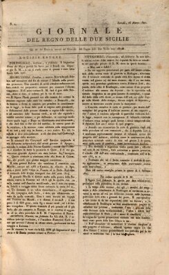 Giornale del Regno delle Due Sicilie Montag 26. März 1821