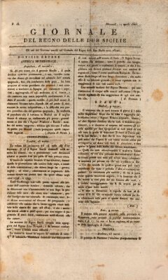 Giornale del Regno delle Due Sicilie Mittwoch 11. April 1821