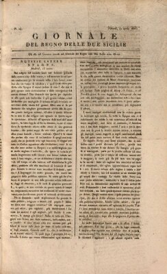 Giornale del Regno delle Due Sicilie Freitag 20. April 1821