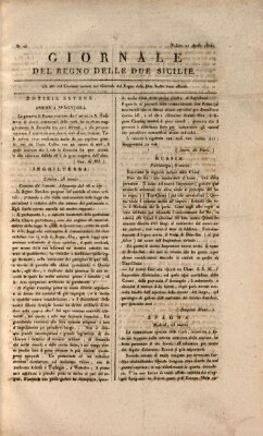 Giornale del Regno delle Due Sicilie Samstag 21. April 1821
