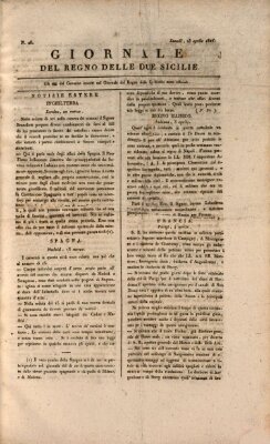 Giornale del Regno delle Due Sicilie Montag 23. April 1821