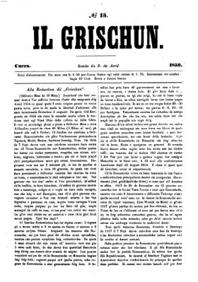 I Grischun Samstag 9. April 1859