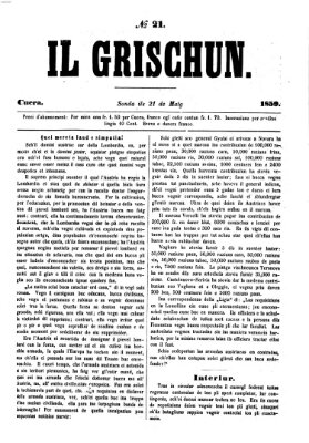 I Grischun Samstag 21. Mai 1859