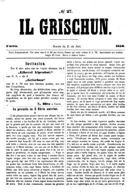 I Grischun Samstag 2. Juli 1859