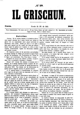 I Grischun Samstag 16. Juli 1859