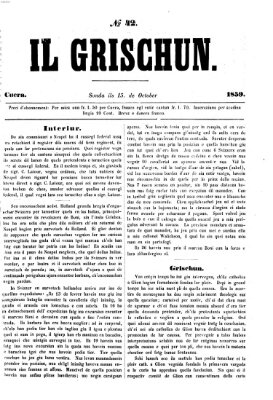 I Grischun Samstag 15. Oktober 1859