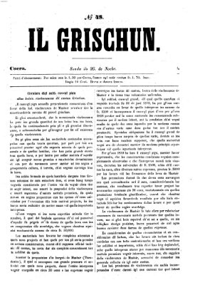 I Grischun Samstag 26. November 1859