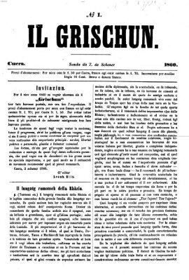 I Grischun Samstag 7. Januar 1860