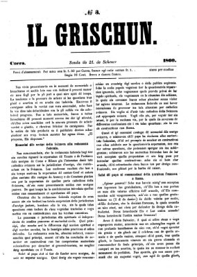 I Grischun Samstag 21. Januar 1860