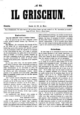 I Grischun Samstag 24. März 1860