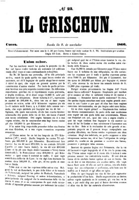 I Grischun Samstag 9. Juni 1860