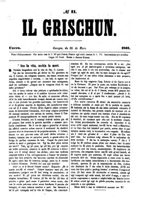 I Grischun Donnerstag 14. März 1861